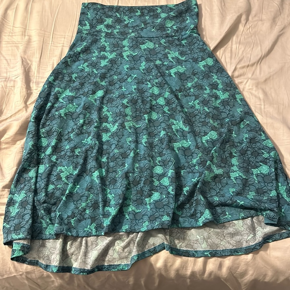 Floral Azure LulaRoe Skirt
